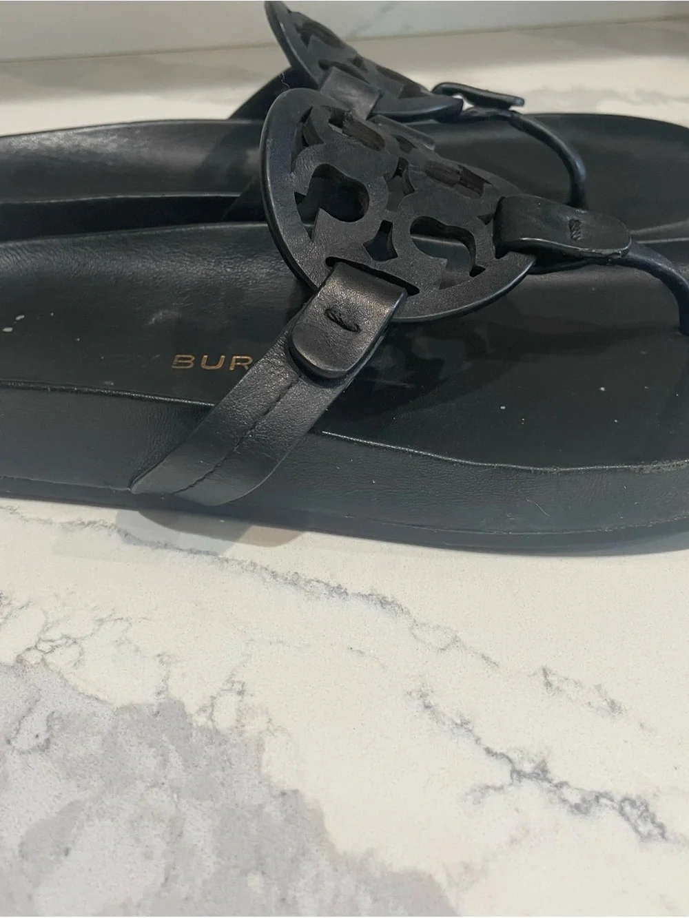 Tory Burch Black Cloud Miller Thong Sandals - Picture 4 of 10